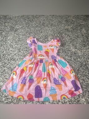 Little Sleepies Play Twirl Dress Ice Cream 2T Bamboo Soft Read